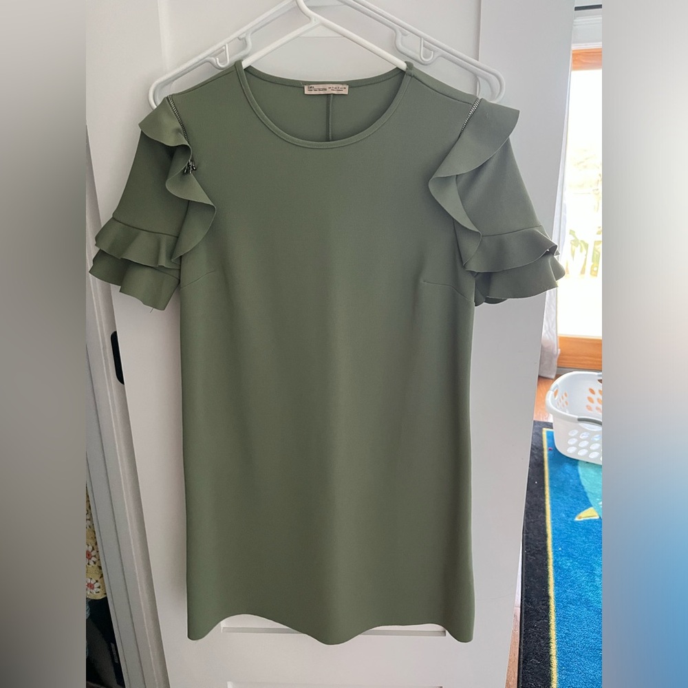 Zara green dress